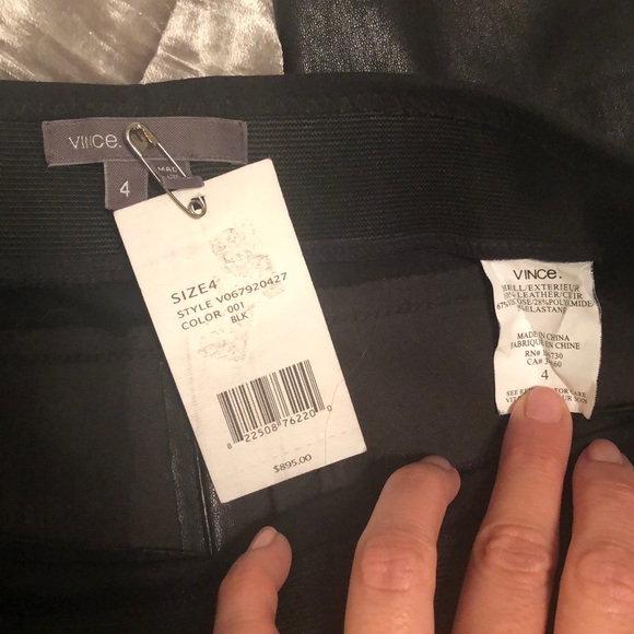 GIFTED Vince Leather Leggings - Picture 7 of 8